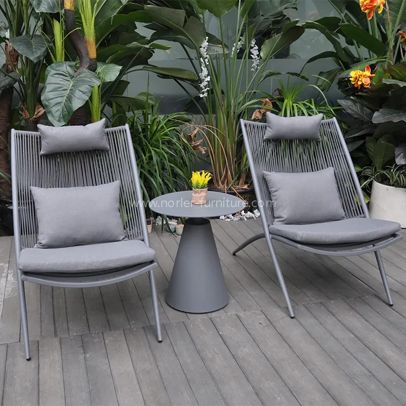 आधुनिक साधारण बाहिरी ओभरडोोर बुनेको बालकनी सेट आधुनिक साधारण बाहिरी ओभरडोोर बुनेको बालकनी सेट