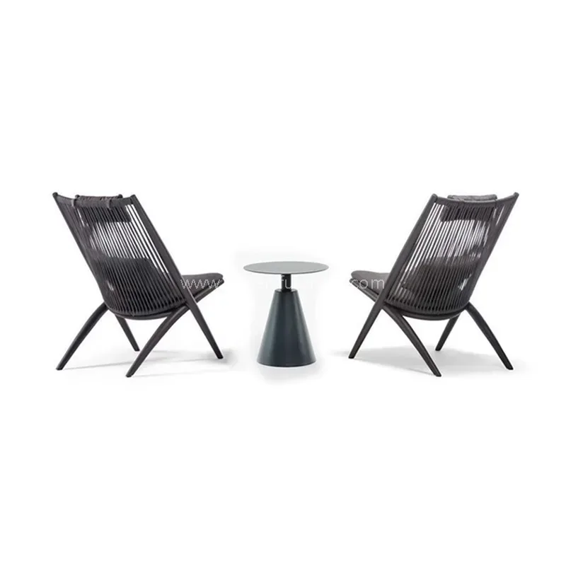 आधुनिक साधारण बाहिरी ओभरडोोर बुनेको बालकनी सेट