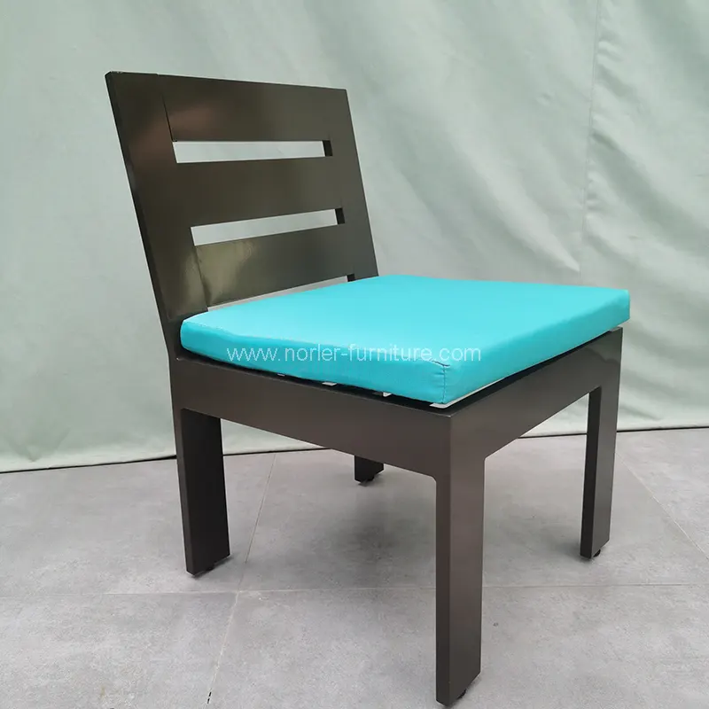 आउटडोर लक्जरी एल्युमिनियम फ्रेम फ्रेम डिजिंग सेट