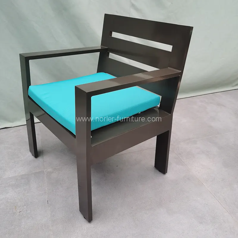 आउटडोर लक्जरी एल्युमिनियम फ्रेम फ्रेम डिजिंग सेट