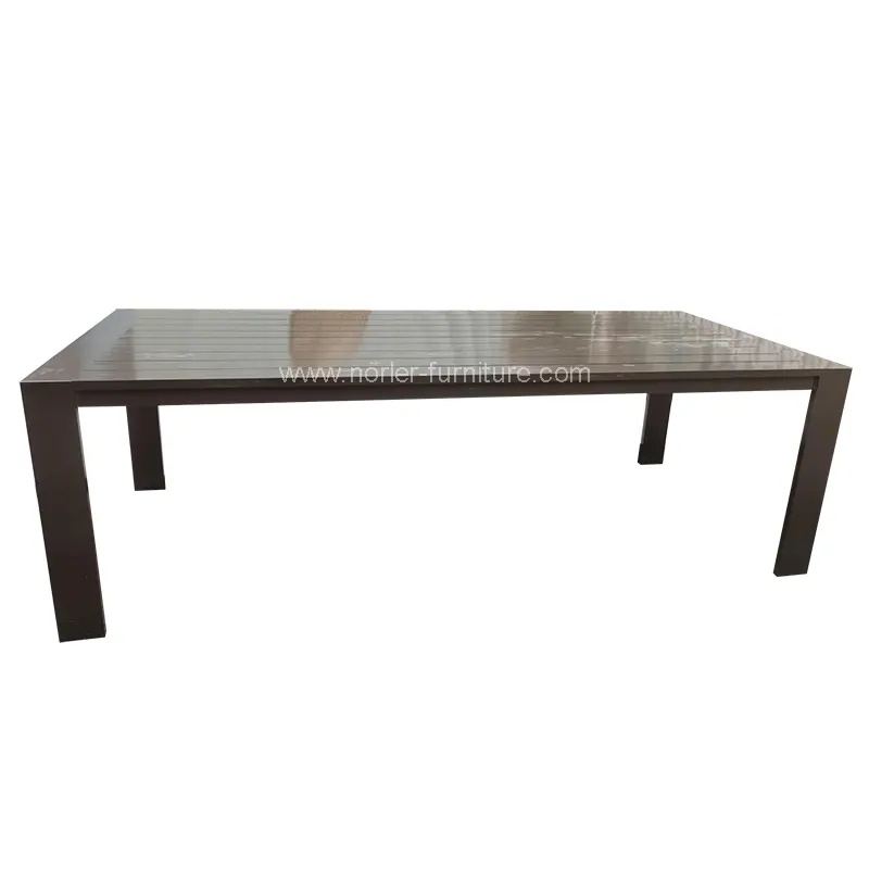 आउटडोर लक्जरी एल्युमिनियम फ्रेम फ्रेम डिजिंग सेट