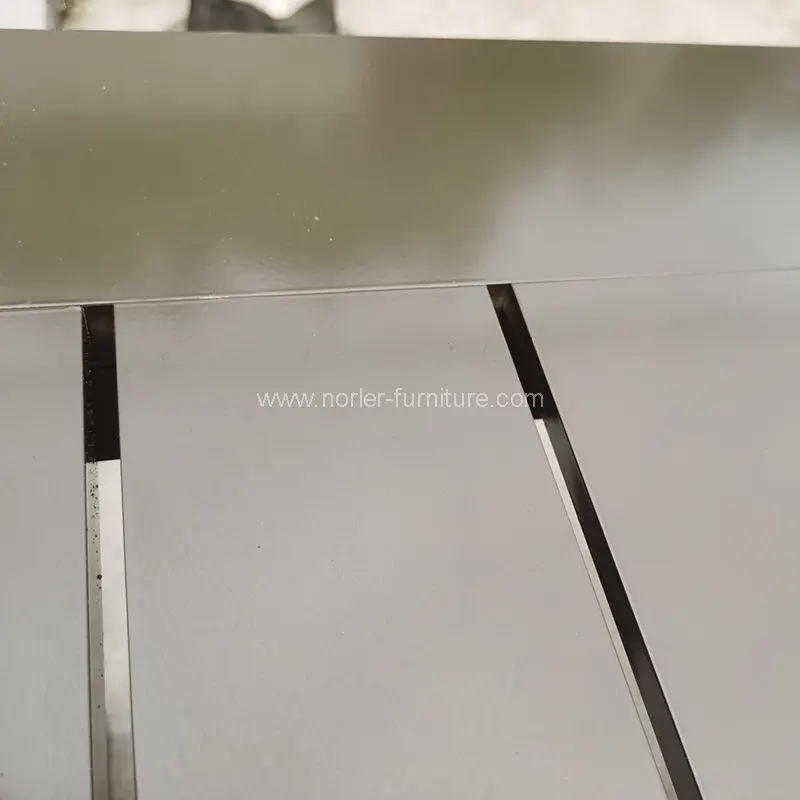 आउटडोर लक्जरी एल्युमिनियम फ्रेम फ्रेम डिजिंग सेट