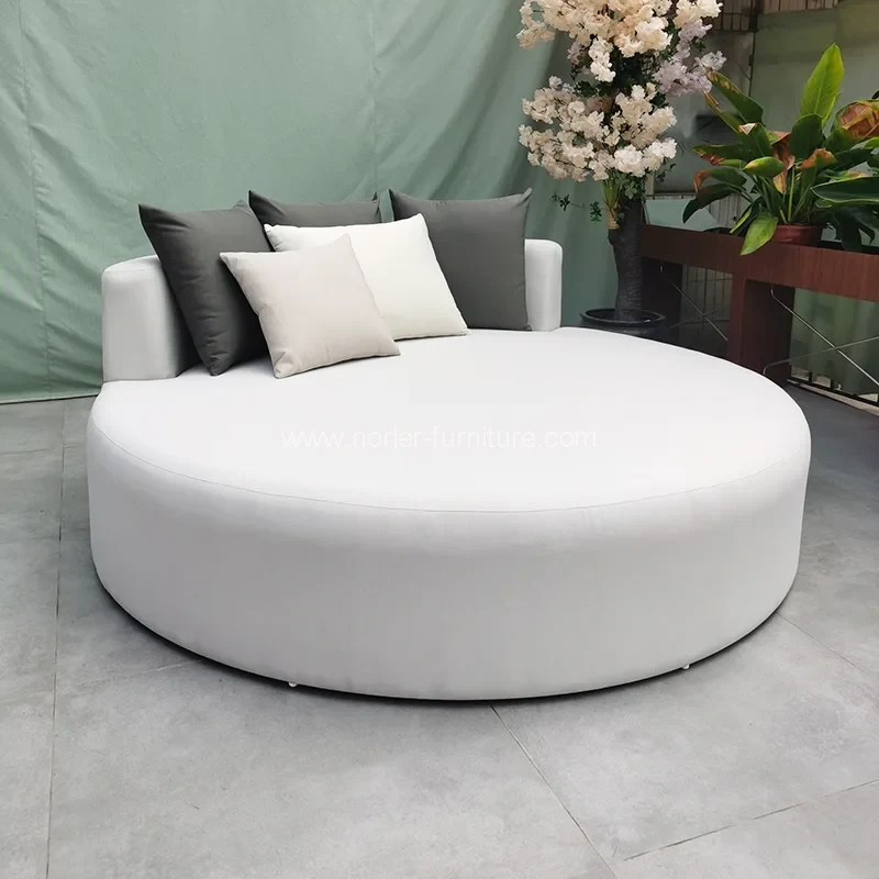 पानीप्रिफ आउटडोर फर्निचर राउन्ड सूर्य ओछ्यानमा पानीप्रिफ आउटडोर फर्निचर राउन्ड सूर्य ओछ्यानमा